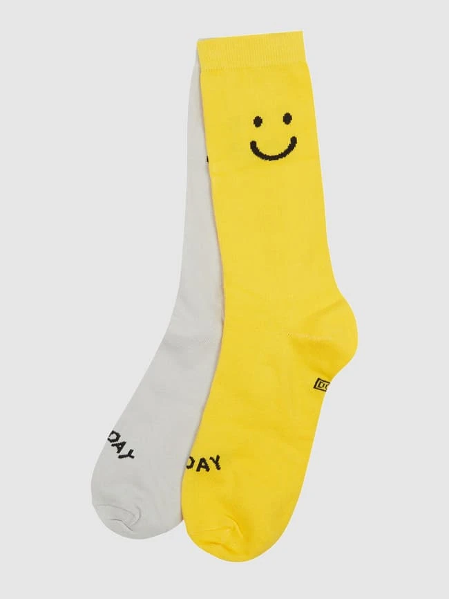 Doiy Socken Mit Stretch-Anteil Im 2er-Pack Modell "Monday-Friday" - Gelb 4 Doiy Socken Mit Stretch-Anteil Im 2er-Pack Modell "Monday-Friday" - Gelb – Bild 2