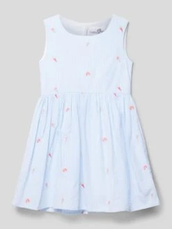 Happy Girls Kleid Mit Motiv-Stitchings - Bleu