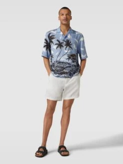 BOSS Regular Fit Freizeithemd Mit Allover-Print Modell 'Lars' - Bleu