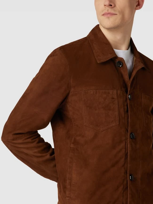 Strellson Jacke Mit Knopfleiste Modell 'CASTER' - Cognac 5 Strellson Jacke Mit Knopfleiste Modell 'CASTER' - Cognac – Bild 3