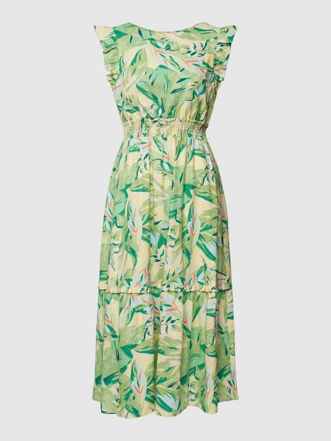 YAS Midikleid Mit Elastischem Taillenbund - Grün 4 YAS Midikleid Mit Elastischem Taillenbund - Grün – Bild 2