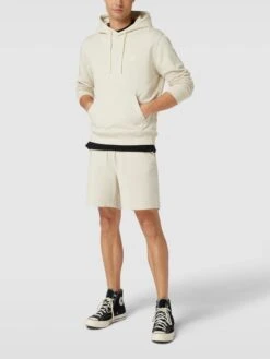 BOSS Orange Hoodie Mit Logo-Stitching Modell 'WETALK' - Sand