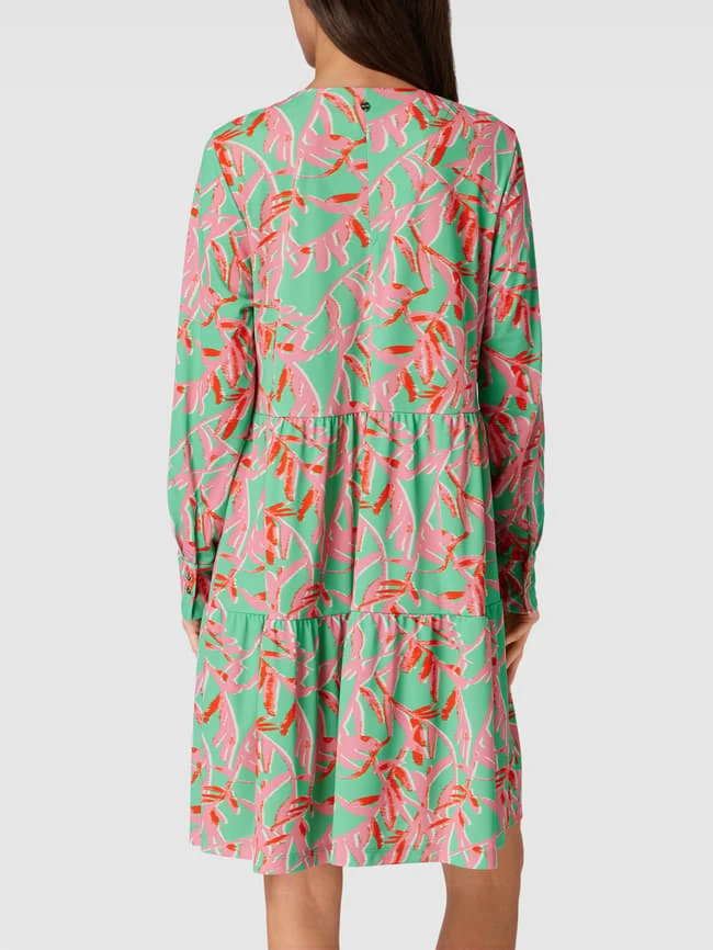 Marc Cain Knielanges Kleid Mit Allover-Muster - Apfelgrün 7 Marc Cain Knielanges Kleid Mit Allover-Muster - Apfelgrün – Bild 5