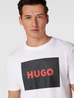 HUGO T-Shirt Mit Label-Print Modell 'DULIVE222' - Weiß -Beliebt Bekleidungsgeschäft 993j2i2a657jachh9d642c2j9t7kaipl8p5k6gig8t5kcc1k6h744kqi9d930iqi9kr38hik6t9j8d1g8p3j4e366cpj6d3261gjadhk68s3eohj64qmap366ss3cdr3clj68co