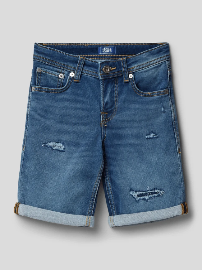 Jack & Jones Regular Fit Jeansshorts Im 5-Pocket Design Modell 'RICK' - Blau 3 Jack & Jones Regular Fit Jeansshorts Im 5-Pocket Design Modell 'RICK' - Blau