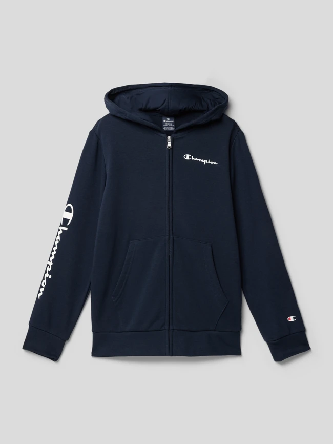 CHAMPION Sweatjacke Mit Logo-Print - Marineblau 3 CHAMPION Sweatjacke Mit Logo-Print - Marineblau