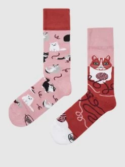 Many Mornings Socken Mit Allover-Muster - Altrosa