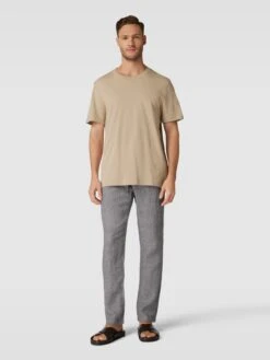 MCNEAL Regular Fit Stoffhose Mit Französischen Eingrifftaschen - Mittelgrau