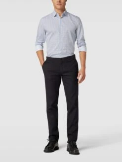 Brax Slim Fit Chino Mit Französischen Eingrifftaschen Modell 'Fabio' - Schwarz