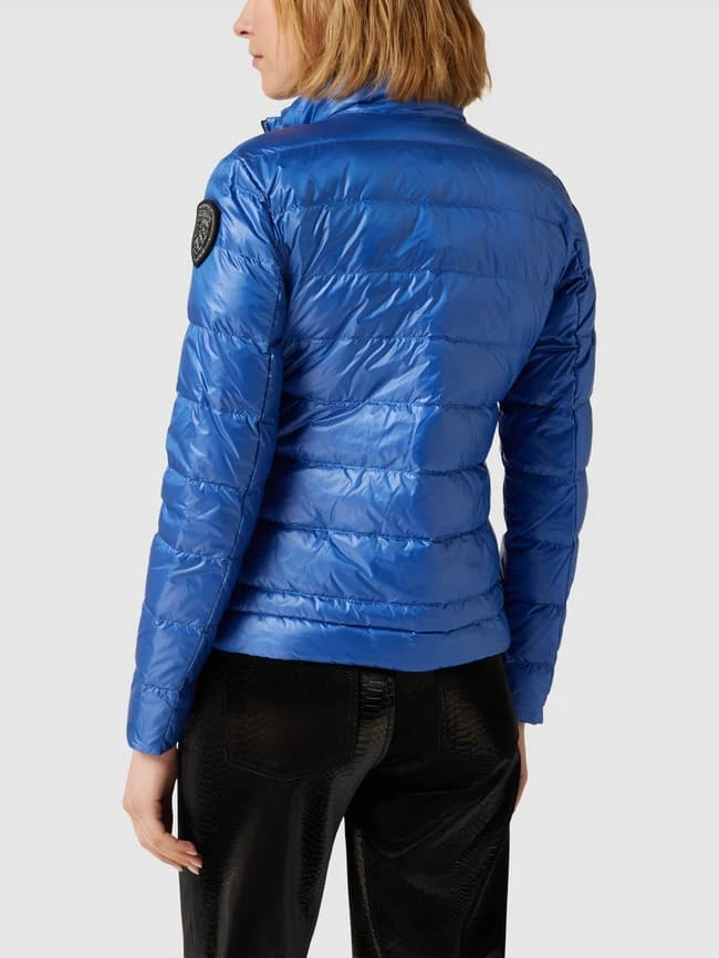 Blauer Usa Daunenjacke Mit Stehkragen - Blau 7 Blauer Usa Daunenjacke Mit Stehkragen - Blau – Bild 5