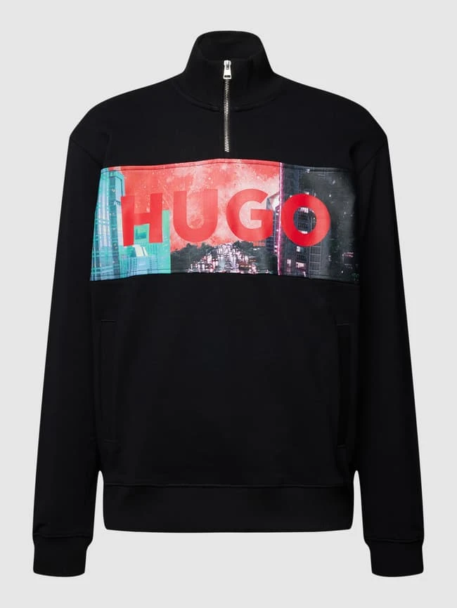 HUGO Sweatshirt Mit Logo-Print Modell 'Doonrise' - Schwarz 4 HUGO Sweatshirt Mit Logo-Print Modell 'Doonrise' - Schwarz – Bild 2