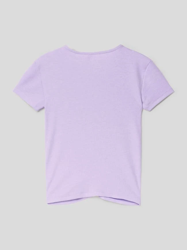 Only T-Shirt In Ripp-Optik - Flieder 5 Only T-Shirt In Ripp-Optik - Flieder – Bild 3
