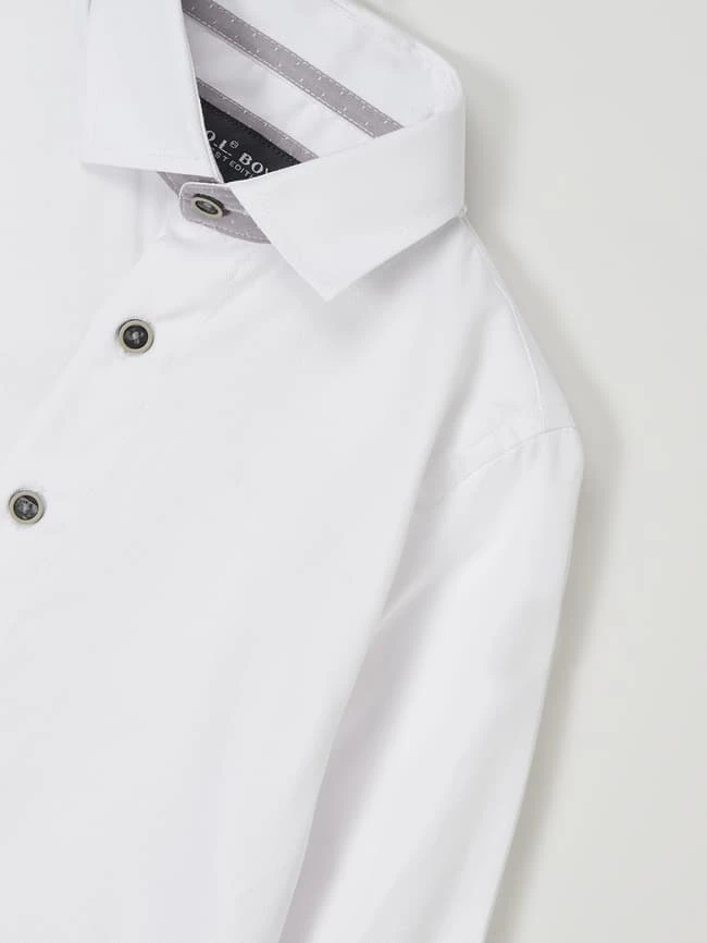 G.O.L. Slim Fit Hemd Aus Baumwollmischung - Weiß 4 G.O.L. Slim Fit Hemd Aus Baumwollmischung - Weiß – Bild 2