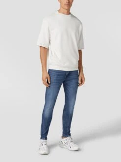 Drykorn Slim Fit Jeans Im Used-Look Modell 'WEST' - Blau