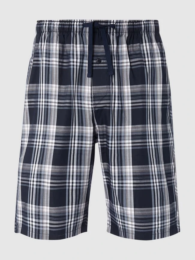 Schiesser Pyjamashorts Mit Taschen - Dunkelblau 3 Schiesser Pyjamashorts Mit Taschen - Dunkelblau