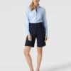 Christian Berg Woman Bluse Mit Stehkragen - Blau