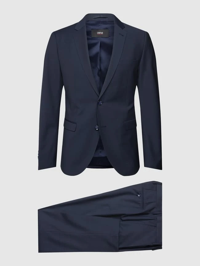 Cinque Anzug Mit Reverskragen - Marineblau 4 Cinque Anzug Mit Reverskragen - Marineblau – Bild 2