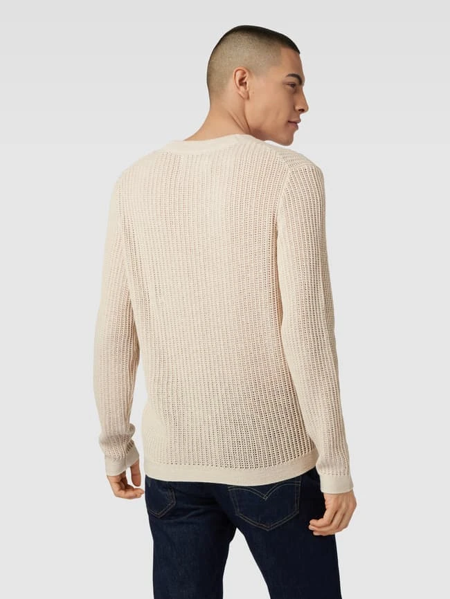 Marc O'Polo Strickpullover Aus Bio-Baumwoll-Mix Mit Leinen-Anteil - Offwhite 7 Marc O'Polo Strickpullover Aus Bio-Baumwoll-Mix Mit Leinen-Anteil - Offwhite – Bild 5