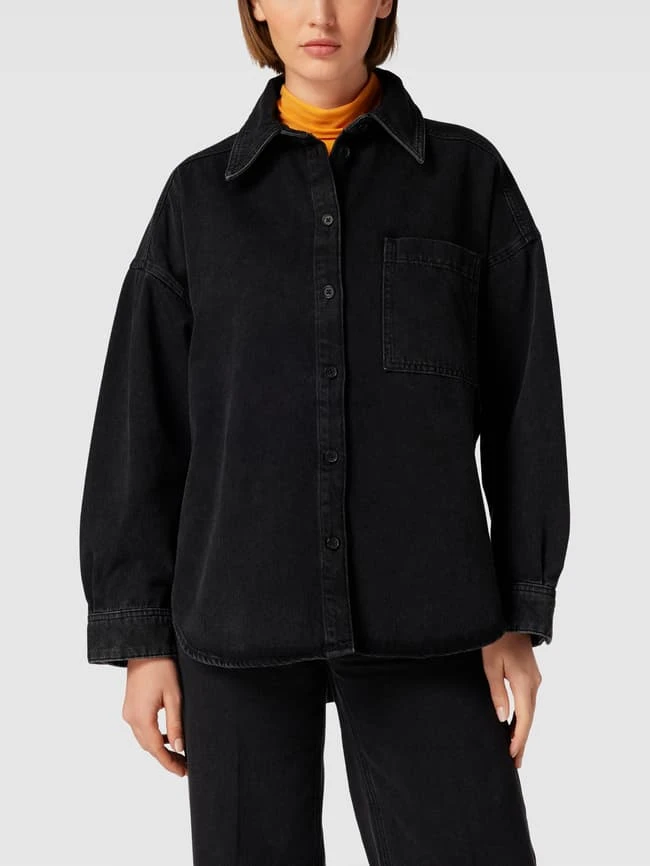 Drykorn Jeansjacke Mit Seitenschlitzen Modell 'VARIN' - Anthrazit 6 Drykorn Jeansjacke Mit Seitenschlitzen Modell 'VARIN' - Anthrazit – Bild 4