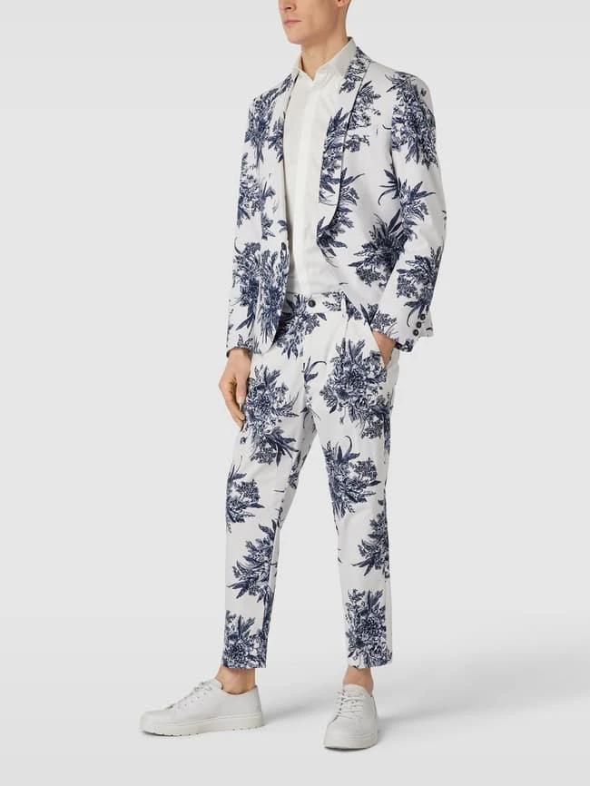 Drykorn 1-Knopf-Sakko Mit Allover-Print Modell 'Bellac' - Weiß 3 Drykorn 1-Knopf-Sakko Mit Allover-Print Modell 'Bellac' - Weiß