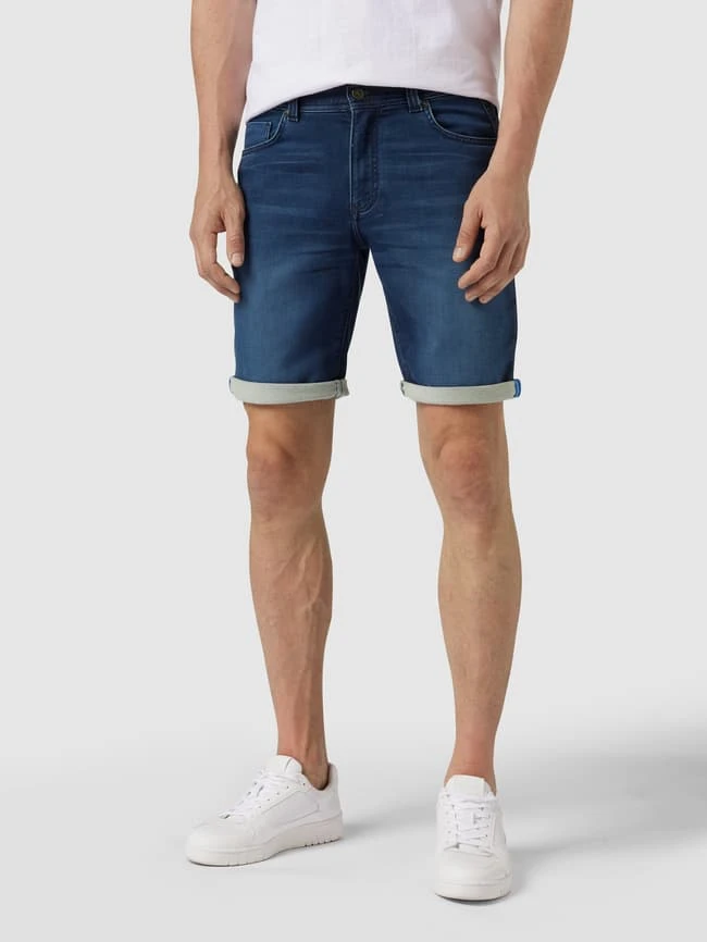 MCNEAL Jeansshorts Mit Label-Patch - Metallic Blau 6 MCNEAL Jeansshorts Mit Label-Patch - Metallic Blau – Bild 4