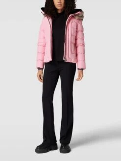 Wellensteyn Steppjacke Mit Webpelz-Besatz Modell 'ASTORIA' - Rosa