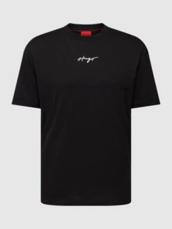 HUGO T-Shirt Mit Rundhalsausschnitt Modell 'Dontevideo' - Schwarz -Beliebt Bekleidungsgeschäft 9gpj8ii984r4ggam9p63cdada55k8l2l9d358hqdad3jciif9t44og9g9kskai9ia1846kal8h9l2di88l3j8e1n6pijeohp6go68dpkc8q62ob5cos68chj6ti36dr361j62d8
