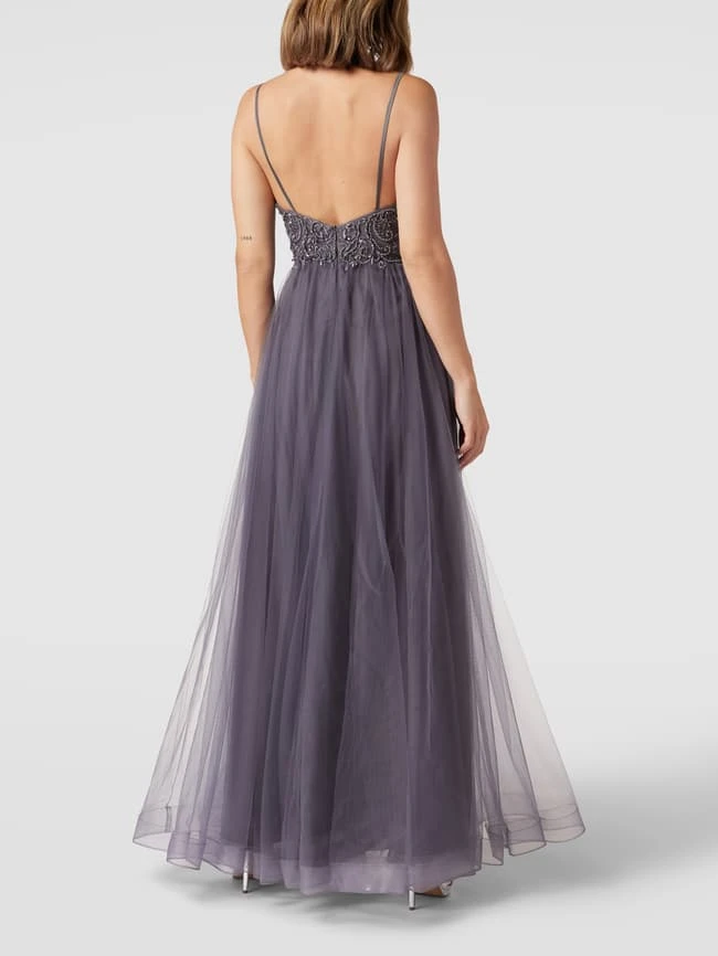 Laona Abendkleid Mit Herz-Ausschnitt - Anthrazit 7 Laona Abendkleid Mit Herz-Ausschnitt - Anthrazit – Bild 5