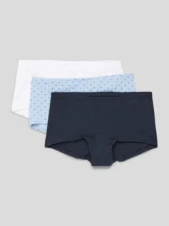Schiesser Trunks Mit Allover-Muster Im 3er-Pack - Blau