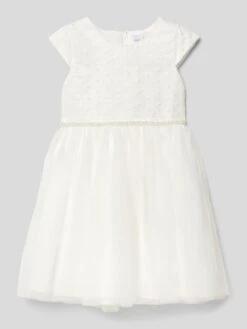 Happy Girls Kommunionskleid Mit Spitzenbesatz - Ecru