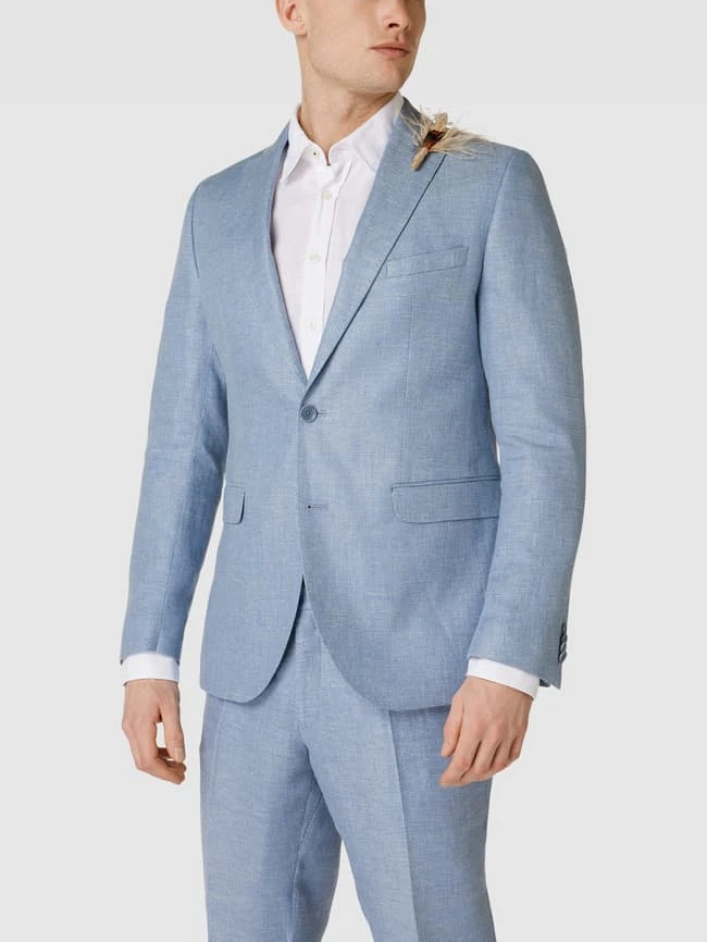 CG - Club Of Gents 2-Knopf-Sakko Mit Reverskragen Modell 'Paul' - Hellblau 6 CG - Club Of Gents 2-Knopf-Sakko Mit Reverskragen Modell 'Paul' - Hellblau – Bild 4