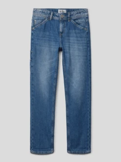 VINGINO Jeans Mit Label-Patch Modell 'PEPPE CARPENTER' - Blau