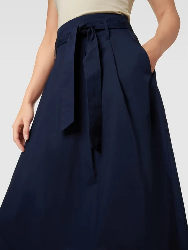 Montego Midirock Mit Bindegürtel - Dunkelblau 5 Montego Midirock Mit Bindegürtel - Dunkelblau – Bild 3