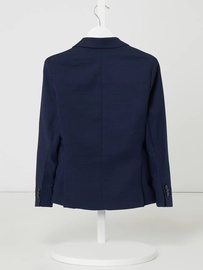 Jack & Jones 2-Knopf-Sakko Mit Woll-Anteil Modell 'Solaris' - Marineblau 5 Jack & Jones 2-Knopf-Sakko Mit Woll-Anteil Modell 'Solaris' - Marineblau – Bild 3