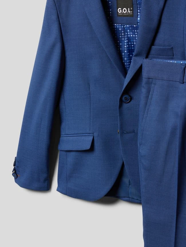 G.O.L. Anzug Mit Feinem Muster - Royalblau 4 G.O.L. Anzug Mit Feinem Muster - Royalblau – Bild 2