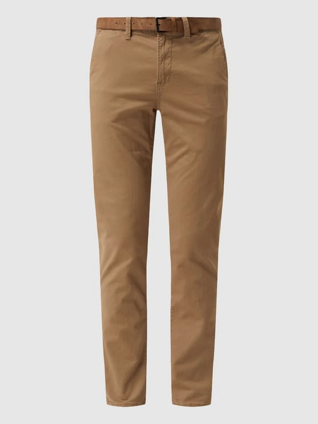 Tom Tailor Denim Slim Fit Chino Mit Gürtel - Camel 4 Tom Tailor Denim Slim Fit Chino Mit Gürtel - Camel – Bild 2