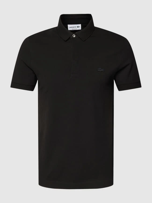 Lacoste Classic Fit Poloshirt Mit Label-Detail - Schwarz 4 Lacoste Classic Fit Poloshirt Mit Label-Detail - Schwarz – Bild 2