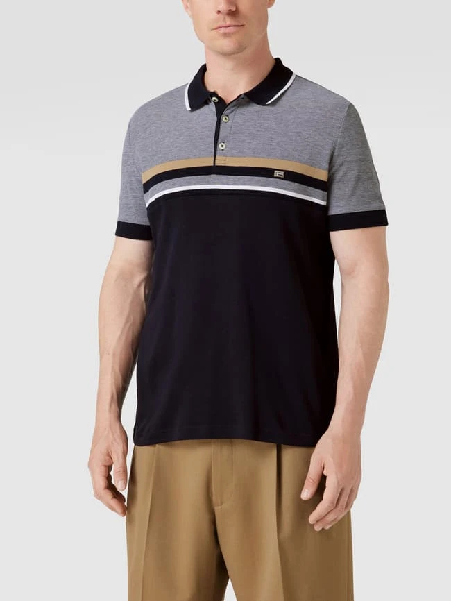 Christian Berg Men Poloshirt Mit Kurzer Knopfleiste - Marineblau 6 Christian Berg Men Poloshirt Mit Kurzer Knopfleiste - Marineblau – Bild 4