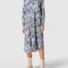 Milano Italy Kleid Mit Allover-Muster - Blau