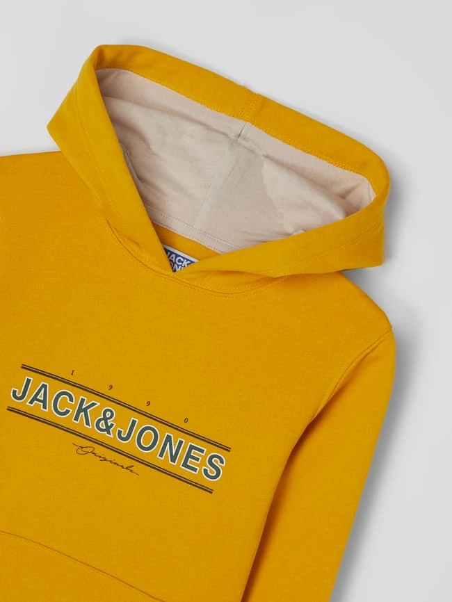 Jack & Jones Hoodie Mit Logo-Print Modell 'Friday' - Senfgelb 4 Jack & Jones Hoodie Mit Logo-Print Modell 'Friday' - Senfgelb – Bild 2