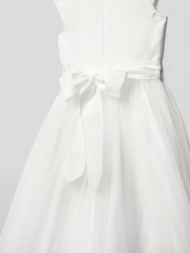 Une Hautre Couture Kommunionskleid Mit Ausgestellter Rockpartie - Offwhite 4 Une Hautre Couture Kommunionskleid Mit Ausgestellter Rockpartie - Offwhite – Bild 2