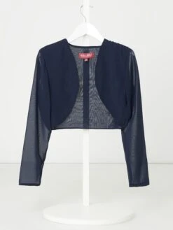 G.O.L. Bolero Aus Chiffon - Marineblau