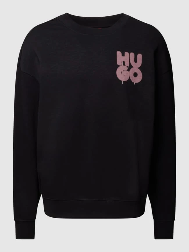 HUGO Sweatshirt Mit Label-Print Modell 'Daraz' - Schwarz 4 HUGO Sweatshirt Mit Label-Print Modell 'Daraz' - Schwarz – Bild 2