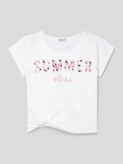 Happy Girls T-Shirt Mit Statement-Print - Weiß