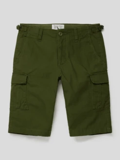 OVS Bermudas Mit Cargotaschen Modell 'CARGO RIB STOP CAMO' - Khaki