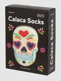 Eat My Socks Socken Mit Stretch-Anteil Modell "Calaca“ - Offwhite