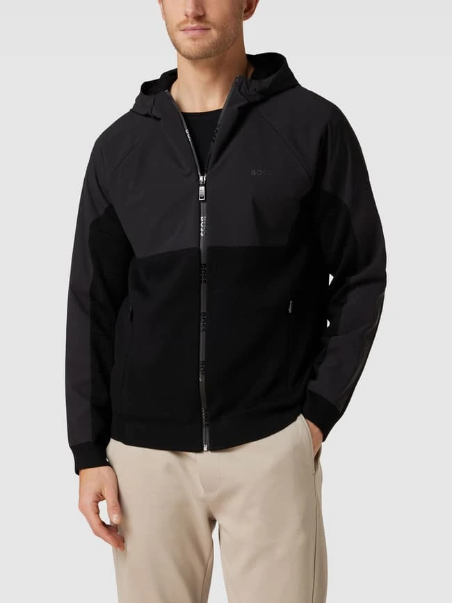 BOSS Green Strickjacke Mit Label-Print Modell 'Marlan' - Schwarz 6 BOSS Green Strickjacke Mit Label-Print Modell 'Marlan' - Schwarz – Bild 4