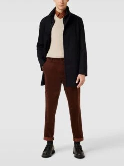 Strellson Mantel Mit Label-Applikation Modell 'Finlay' - Schwarz