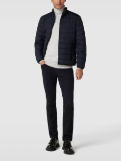 Marc O'Polo Steppjacke Mit Label-Patch - Marineblau