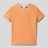 S.Oliver RED LABEL T-Shirt Mit Kontraststreifen - Orange